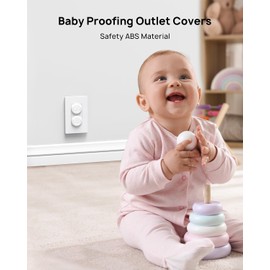 TROND Outlet Covers Baby Proofing, 32 Pack, 3 Prong Plug Covers with Hidden Pull Handle, for Child Safety, Pet Proofing, Dust Proofing, White