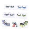 Beavorty 5sets False Glitter Eyelashes Makeup Fake Lashes for Cosplay