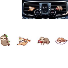 Cinpudo Cute Car Air Freshener Clips,Sloth Car Vent Clip,Car Air Conditioner Clip,Auto Vent Decoration Accessories,Automotive Interior Decoration Gifts for Men/Women