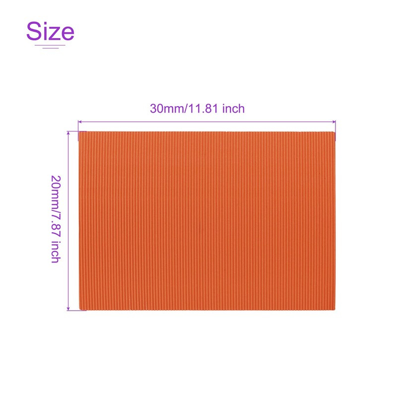 DMiotech 10pcs 20x30cm Corrugated Sheet DIY Project Orange for Box
