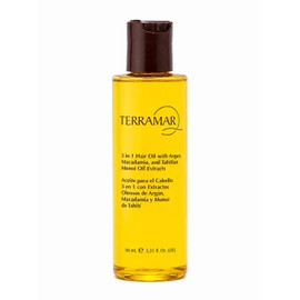 Terramar Aceite para Cabello 3 en 1 con Extractos de Argán, Macadamia y Mono de Tahití, 98 ml                                                         