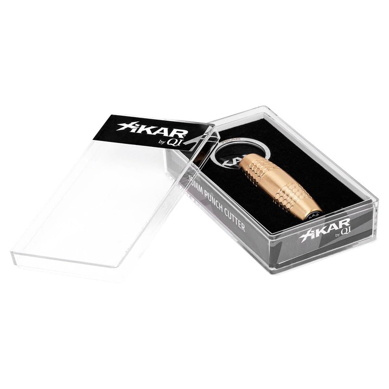 XIkar 10mm Cigar Punch Cutter, Gold