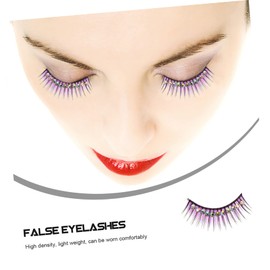 WOONEKY 5pairs Diamond Embellished Lash Clusters Exaggerated False Eyelashes for Stage Cosplay