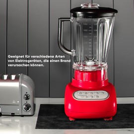 EVOCAMP Fireproof Mat 30 x 30 cm, Pack of 6 - Heat Resistant Mat up to 982 °C - Fireproof Mat, Fireproof Mat for Coffee Machines, Kettles and Other Kitchen Appliances