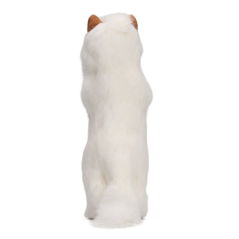 Furry Cat Figurine Realistic Simulated Adorable Lovely Decorative Plush Cat
