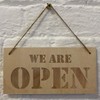 Cutncraft Designs Open Closed Sign Laser engraved Wooden Plaque Sorry
