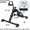 Vaunn Desk Bike Pedal Exerciser with Electronic Display for Indoor