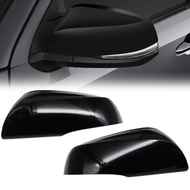 Priprilod Bright Black Mirror Cap Covers Compatible with Toyota Tacoma 2016-2023 Highlander 2020-2023 Rav4 2019-2023 Rav4 2021-2023 Sienna 2021-2023 Only Fit Turn Light Model