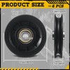 Soulchen 6 Pcs 6/8 Pcs 90mm/3.5" Universal Nylon Bearing Pulley-Wheel