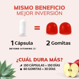 Vinagre De Manzana Con Inulina De Agave - 150 Cpsulas De 600 Mg  Sin Saborizante  Pastillas Vitaminas Mujer  Hombre - Candida Cleanse - Vinagre...    