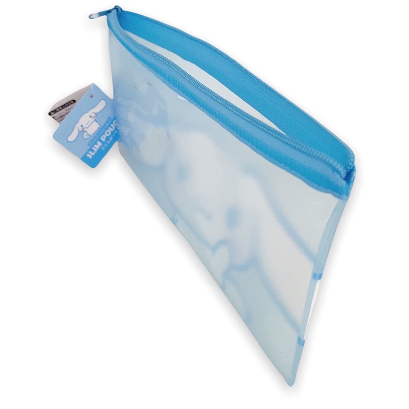 サンリオ シナモール フラットビニールスリムポーチ 20×10cm ファスナーペンアクセサリーケースバッグ(フェイス)