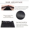 Invisible Clip In Hair Pieces Seamless Synthetic Fluffy Hair Pads