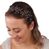 Limelia Bridal Hair Accessory with Ribbon and Pearls, Hair Band