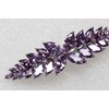 Faship Gorgeous Purple CZ Crystal floral Hair Barrette