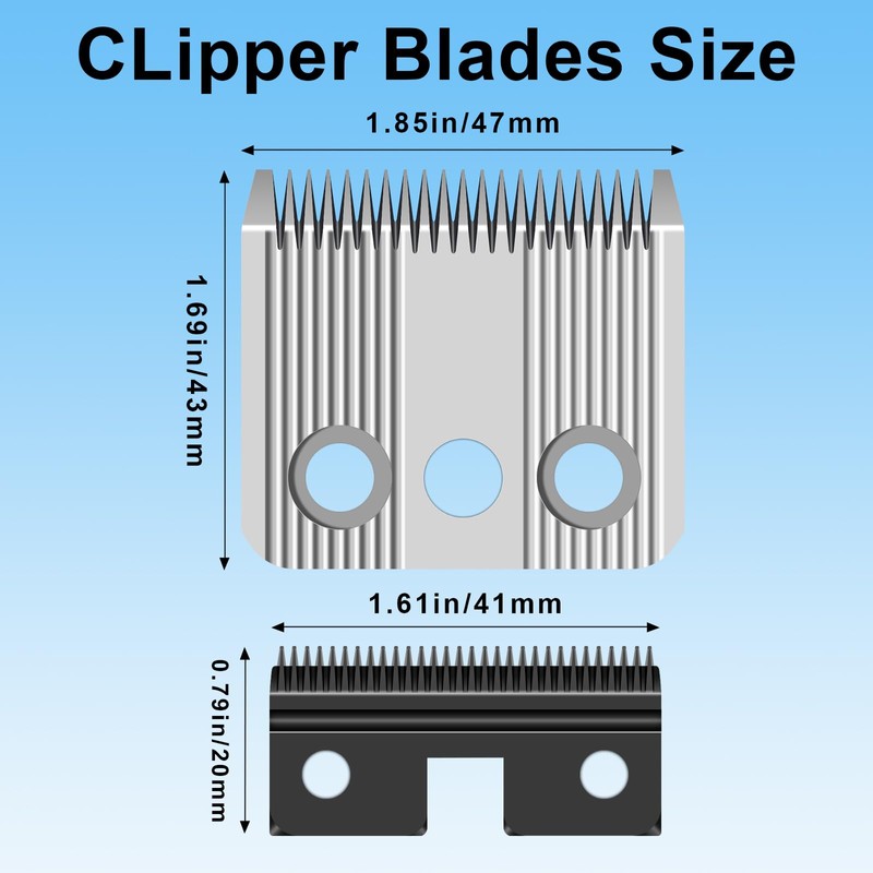 AUDOC Star Blade Compatible with Moser Rex 1230 Stainless Steel
