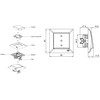 Flush-Mounted Blind Switch All-in-One Series G1 Pure White