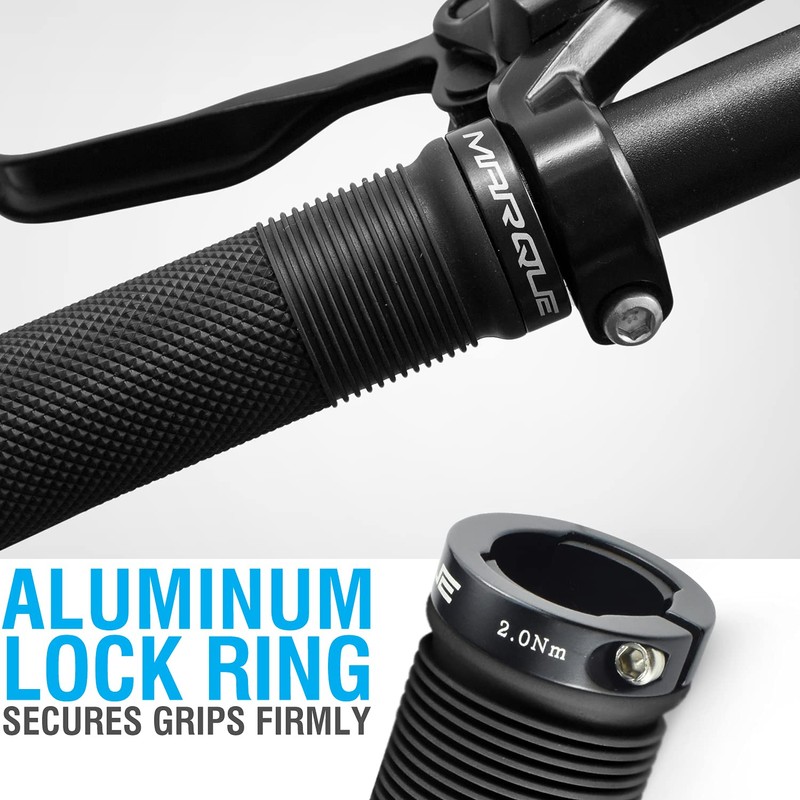 MARQUE Race Mountain Bike Handlebar Grips - Single Lock On