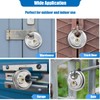 HOX Keyed Disc Padlock, Stainless Steel Keyed-Alike Padlocks, 6-Pack Heavy