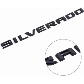 Kit 4X 2019-2024 Silverado High Country Emblem Fender Tailgate Letter Logo 3D Badge Namaplate Replacement for High Country (Matte Black)