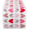 DII Valentine's Day Table Top Collection, Table Runner, 14x72, Hearts