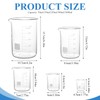 Supkiir 5 Pack Glass Beaker 50 ml/100 ml/250 ml/500 ml/1000