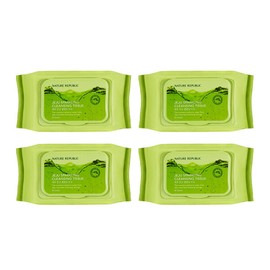 Nature Republic (현대Hmall)4개 묶음 네이처리퍼블릭 제주 탄산 클렌징 티슈 (총 200매) (Hyundai Hmall) 4-Pack Nature Republic Jeju Carbonated Cleansing Wipes (Total 200 Sheets)