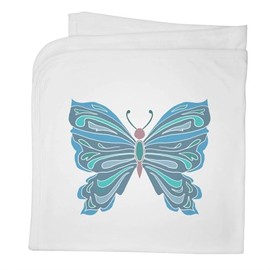 Azeeda 'Beautiful Butterfly' Cotton Baby Blanket/Shawl (BY00039875)