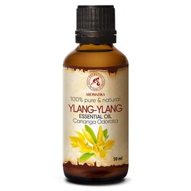 Ylang-Ylang Essential Oil 1.7 Fl Oz - Cananga Odorata - Madagaskar - 100% Pure & Natural Ylang Ylang Oil Best for Aromatherapy - Good Sleep - Beauty - Relaxation - Aroma Diffuser