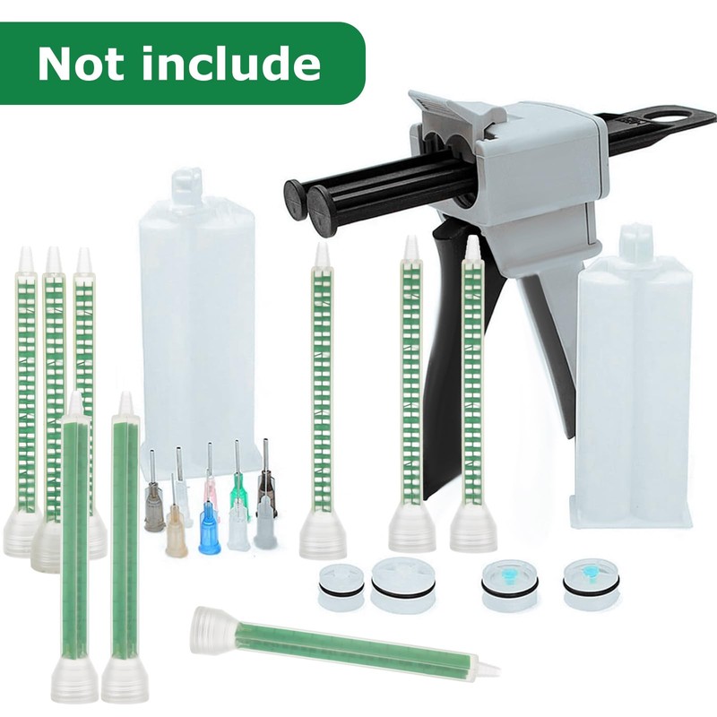 YOUNTHYE 25PCS Epoxy Mixing Nozzle 6.3 inch Mixer Plastic Resin