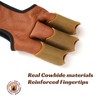 Deerseeker Archery Leather Glove Finger Tab Protective Archery Accessories for
