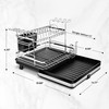 Pumokc Dish Drying Rack, Expandable Large Capacity 2 Tier Dish