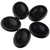 mookaitedecor Obsidian Thumb Stone Pendant, Crystal Gemstone Massage Stone with
