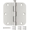 18 Pack Nickel Door Hinges Brushed Nickel 3 1/2 Interior