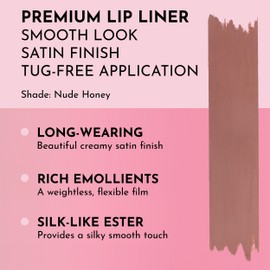 Lawless Women's Forget the Filler Definer Liner, Nude Honey, Pink, 0.04 Ounce