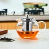Baalaka Glass Teapot Stovetop 22 OZ/650ml, Tea pot with Removable
