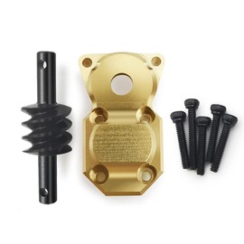 RC-Hub Brass Diff Cover and Axle Gear 6X6 Rear Axle Conversion for 1/24 Axial SCX24 Deadbolt C10 Bronco RC Crawler Car