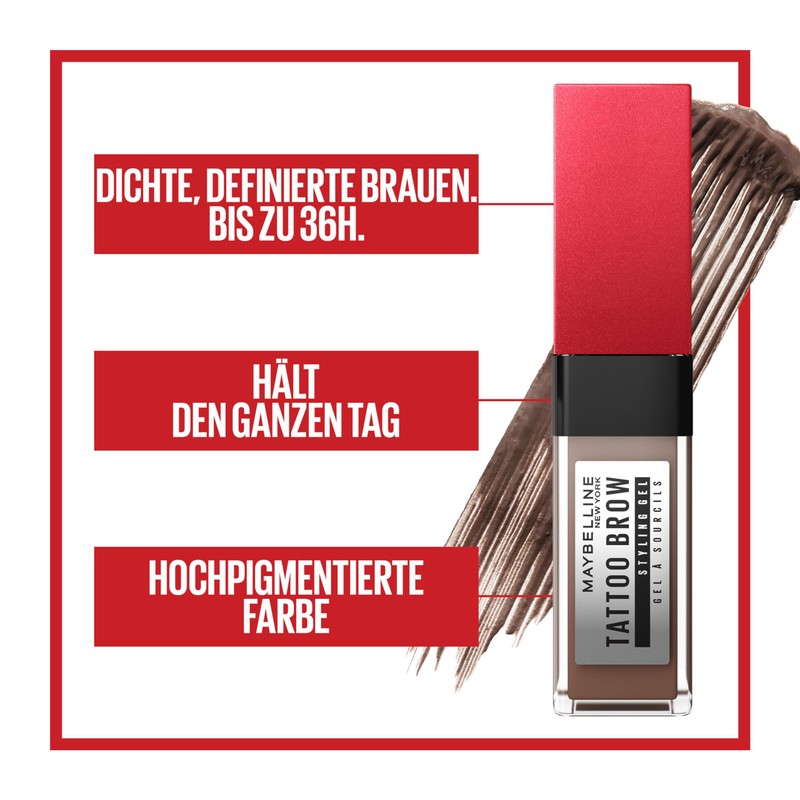 Maybelline New York Eyebrow Gel, For Thicker Looking and Shaped