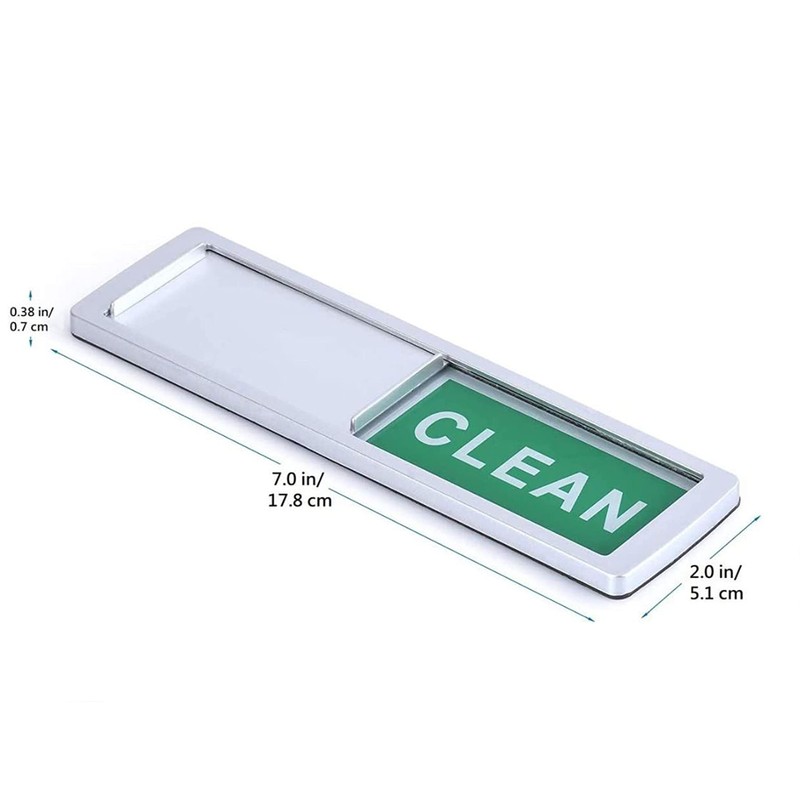 Dishwasher Magnet Clean Dirty [Choose Your Language] - Easy to