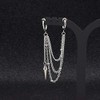 BTS Style V Tete Wear Type Earrings Long Chain Fake