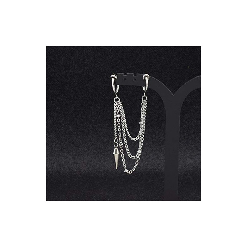 BTS Style V Tete Wear Type Earrings Long Chain Fake