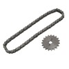 428 19T 17mm Sprocket with 428 60 Links Chain Steel