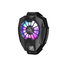 SHEAWA Smart Phone Cooling Fan, Peltier Element, Rapid Cooling for 3 Seconds, Temperature Display, Semiconductor Cooling Element, Cooler, Wilderness Action, PUBG, Silent, Heat Dissipation, Small, 2.6