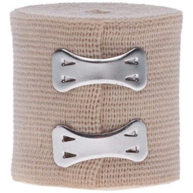 Medline MDS055002Z Sure-Wrap Elastic Bandage with Clips, Latex Free, Non Sterile, Beige, 2" x 5 Yards Size, Pack of 50