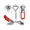 FengZeYing 4 Pcs Adjustable Toggle Clamp, Metal Toggle Latch Non-Slip