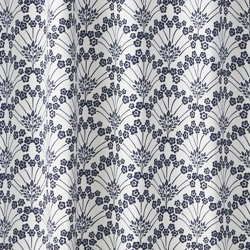 SKL Home Vern Yip Boho Floral Shower Curtain, White