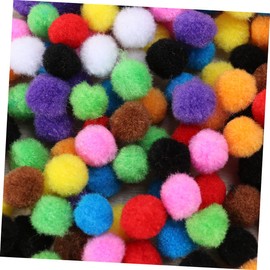 Totority DIY Craft Supply 200 Pcs 15mm Mixed Plush Balls Pom Flocking for Boys and Girls Party Favors