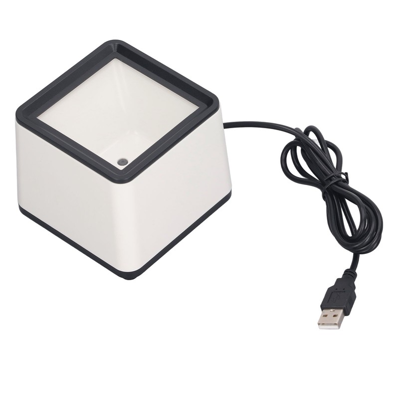 Hands Free Barcode Scanner Voice Announcement Quick Response 2D Desktop