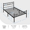 Yaheetech Twin Size Bed Frames Metal Platform Bed Mattress Foundation