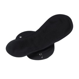 Cotonella FloWear ADB65K2 Organic Cotton Sanitary Pads Washable and Reusable, Abundant Flowing, Colour: Black, One Size