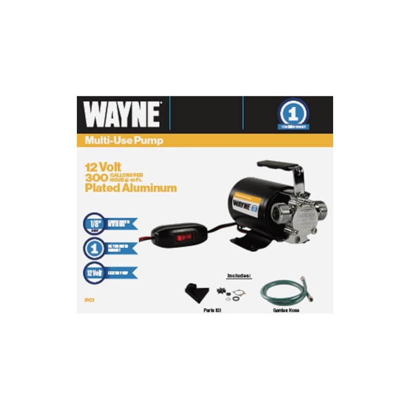 Wayne 57716-WYN1 PC1-12V Bronze Plated Transfer 350 Gallons Per Hour-Portable